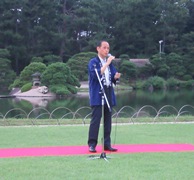 岡山後楽園夜間特別開演「夏の幻想庭園」オープニングセレモニーの様子