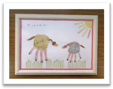 手形アートの写真