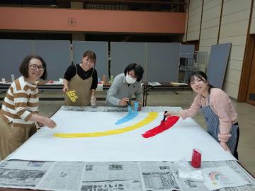 広報パネル製作作業