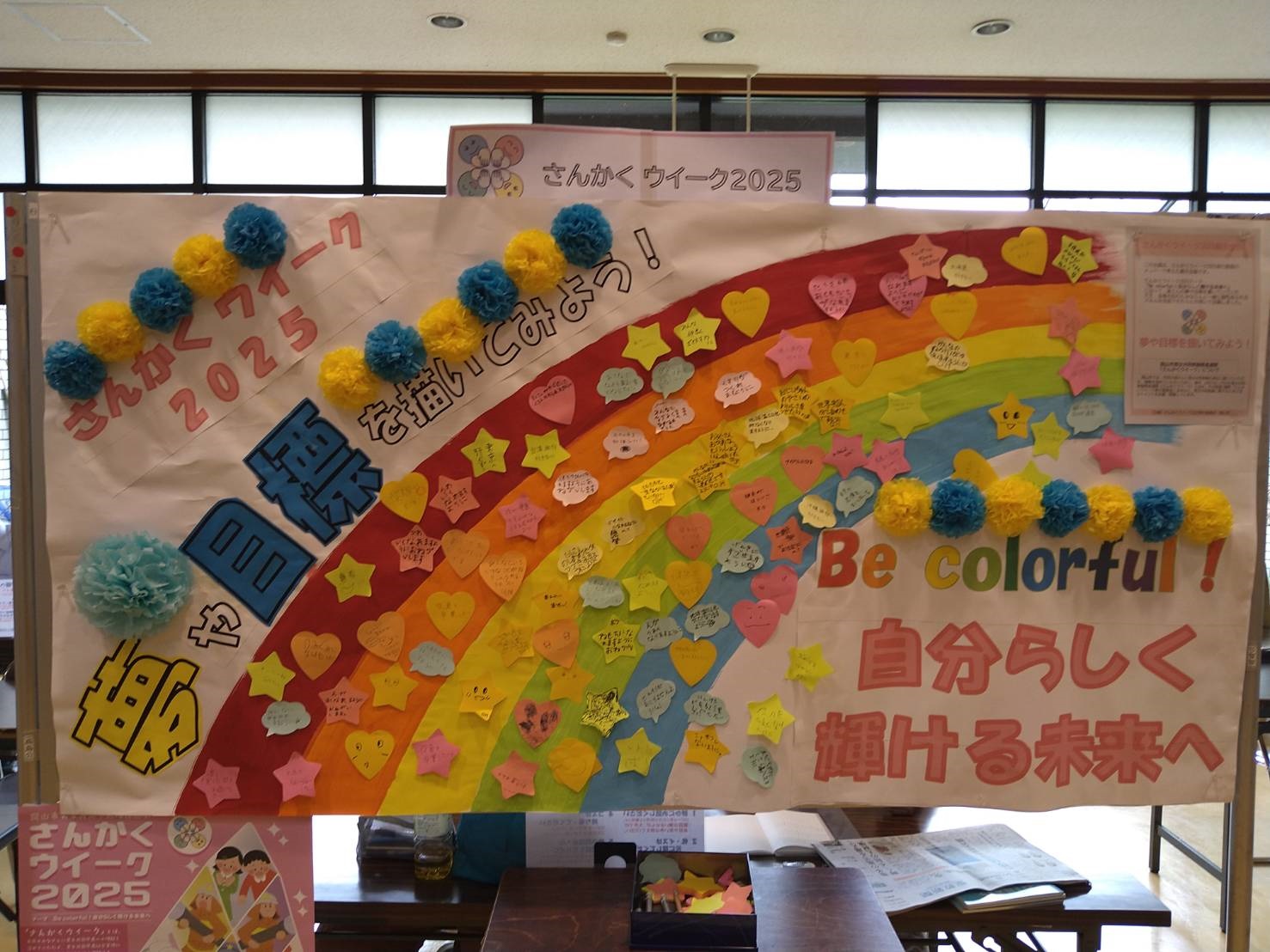 夢や目標を描いてみよう!パネル掲示