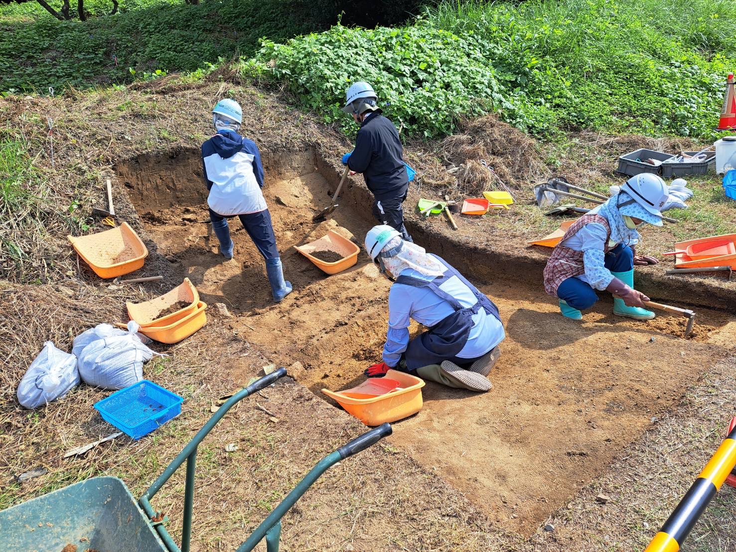 造山古墳調査開始