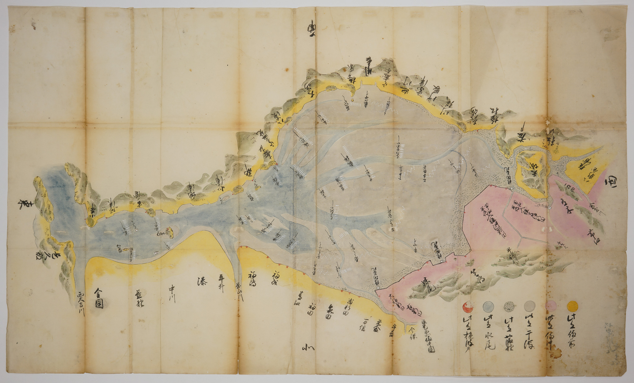 ［児島湾の漁場の図］の画像