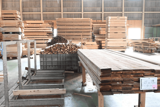 材木工場の写真