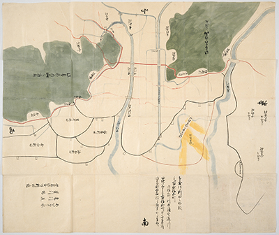 備前国上道郡新田之絵図