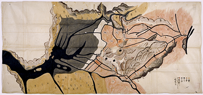 児島湾及び興除新田之絵図